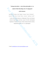 Tuning Intrachain versus Interchain Photophysics via Control of the Threading Ratio of Conjugated Polyrotaxanes