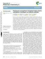 Polystyrene nanoparticle-templated hollow titania nanosphere monolayers as ordered scaffolds