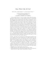 Mary, What's Like All Cats?