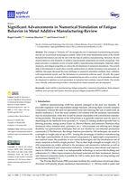 Significant Advancements in Numerical Simulation of Fatigue Behavior in Metal Additive Manufacturing-Review