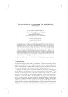 An ontological framework for web service processes
