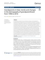 Grandparents in Italy: trends and changes in the demography of grandparenthood from 1998 to 2016