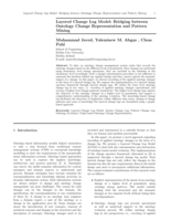 Layered change log model: bridging between ontology change representation and pattern mining