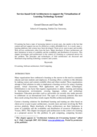 Grid service-based e-learning systems architecures