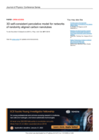 3D self-consistent percolative model for networks of randomly aligned carbon nanotubes