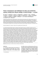 Future consequences and challenges for dairy cow production systems arising from climate change in Central Europe: a review
