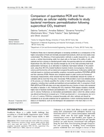 Comparison of quantitative PCR and flow cytometry as cellular viability methods to study bacterial membrane permeabilization following supercritical CO2 treatment