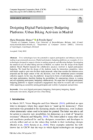 Designing Digital Participatory Budgeting Platforms: Urban Biking Activism in Madrid