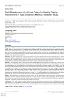 Early Development of a Virtual Coach for Healthy Coping Interventions in Type 2 Diabetes Mellitus: Validation Study
