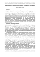Sicherheitskulturen und professionelles Handeln: konzeptionelle Überlegungen