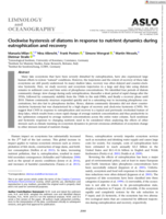Clockwise hysteresis of diatoms in response to nutrient dynamics during eutrophication and recovery