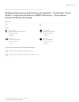 Modeling Organizational and Institutional Complexity: 4th Agent-Based Models of Organizational Behavior (ABMO4) Workshop Proceedings