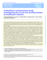 A Mendelian randomization study investigating the causal role of inflammation on Parkinson's disease