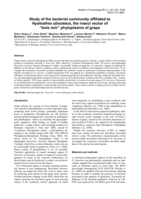 Study of the bacterial community affiliated to Hyalesthes obsoletus, the insect vector of “bois noir” phytoplasma of grape