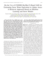 On the Use of COSMO-SkyMed X-Band SAR for Estimating Snow Water Equivalent in Alpine Areas: A Retrieval Approach Based on Machine Learning and Snow Models