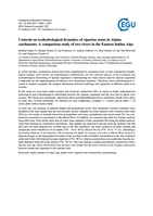 Controls on ecohydrological dynamics of riparian zones in Alpine catchments: A comparison study of two rivers in the Eastern Italian Alps