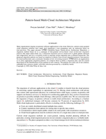 Pattern-based Multi-Cloud Architecture Migration