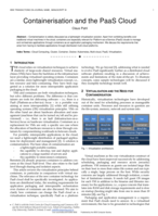 Containerisation and the PaaS Cloud