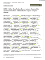 EUNIS Habitat Classification: Expert system, characteristic species combinations and distribution maps of European habitats