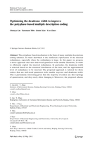 Optimizing the deadzone width to improve the polyphase-based multiple description coding
