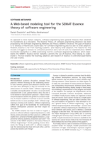 A Web-based modeling tool for the SEMAT Essence theory of software engineering