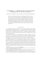 A posteriori L∞(L2)-error bounds for finite element approximations to the wave equation