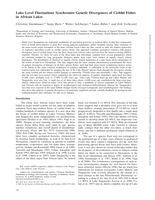 Lake level fluctuations synchronize genetic divergences of cichlid fishes in African lakes