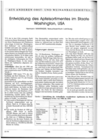 Entwicklung des Apfelsortimentes im Staate Washington USA