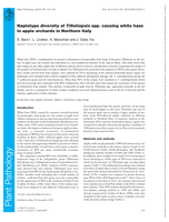 Haplotype diversity of Tilletiopsis spp. causing white haze in apple orchards in Northern Italy