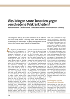 Was bringen saure Tonerden gegen verschiedene Pilzkrankheiten?