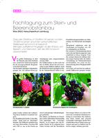 Die Fachtagung zum Stein- und Beerenobstanbau