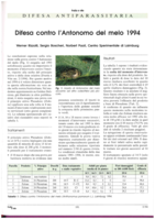 Difesa contro l'Antonomo del melo 1994