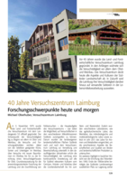 40 Jahre Versuchszentrum Laimburg - Forschungsschwerpunkte heute und morgen