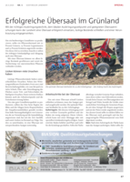 Erfolgreiche Übersaat im Grünland