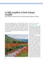La falda acquifera, la fonte d’acqua invisibile