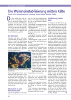 Die Weinsteinstabilisierung mittels Kälte