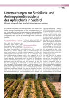 Untersuchungen zur Strobilurin- und Anilinopyrimidinresistenz des Apfelschorfs in Südtirol