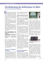 Die Bedeutung der Kohlensäure im Wein