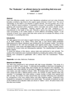 The “Rodenator”: an efficient device for controlling field mice and root voles?