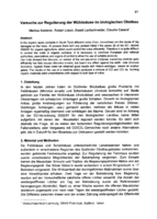 Versuche zur Regulierung der Wühlmäuse im biologischen Obstbau