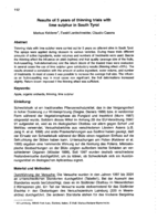Results of 5 years of thinning trials with lime sulphur in South Tyrol