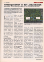 Mikroorganismen in der Landwirtschaft