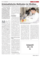 Kriminalistische Methoden im Obstbau. Molekularbiologische Bestimmung von Apfelsorten - Vorteile für Obstwirtschaft