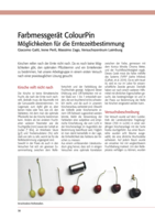 Farbmessgerät ColourPin - Möglichkeiten für die Erntezeitberstimmung