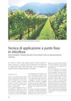 Tecnica di applicazione a punto fisso in viticoltura