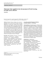 Molecular Tools Applied to the Advancement of Fruit Growing in South Tyrol