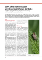 Zehn Jahre Monitoring der Vergilbungskrankheiten der Rebe