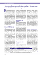 Säureregulierung durch biologischen Säureabbau