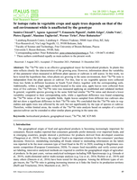 Sr isotope ratio in vegetable crops and apple trees depends on that of the  soil environment while is unaffected by the genotype