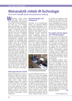 Weinanalytik mittels IR-Technologie